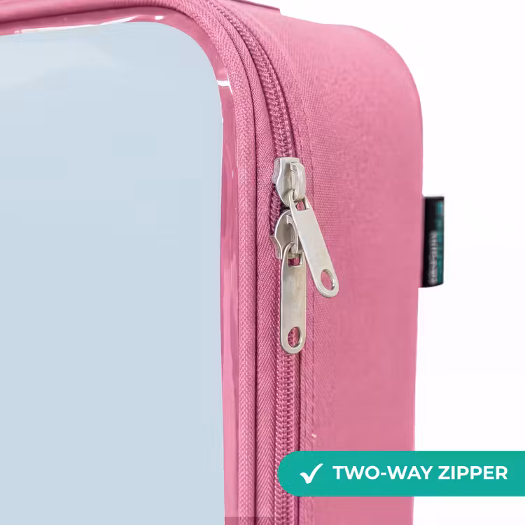 Children's suitcase - Pink - Princess with a golden crown - Blue — 4