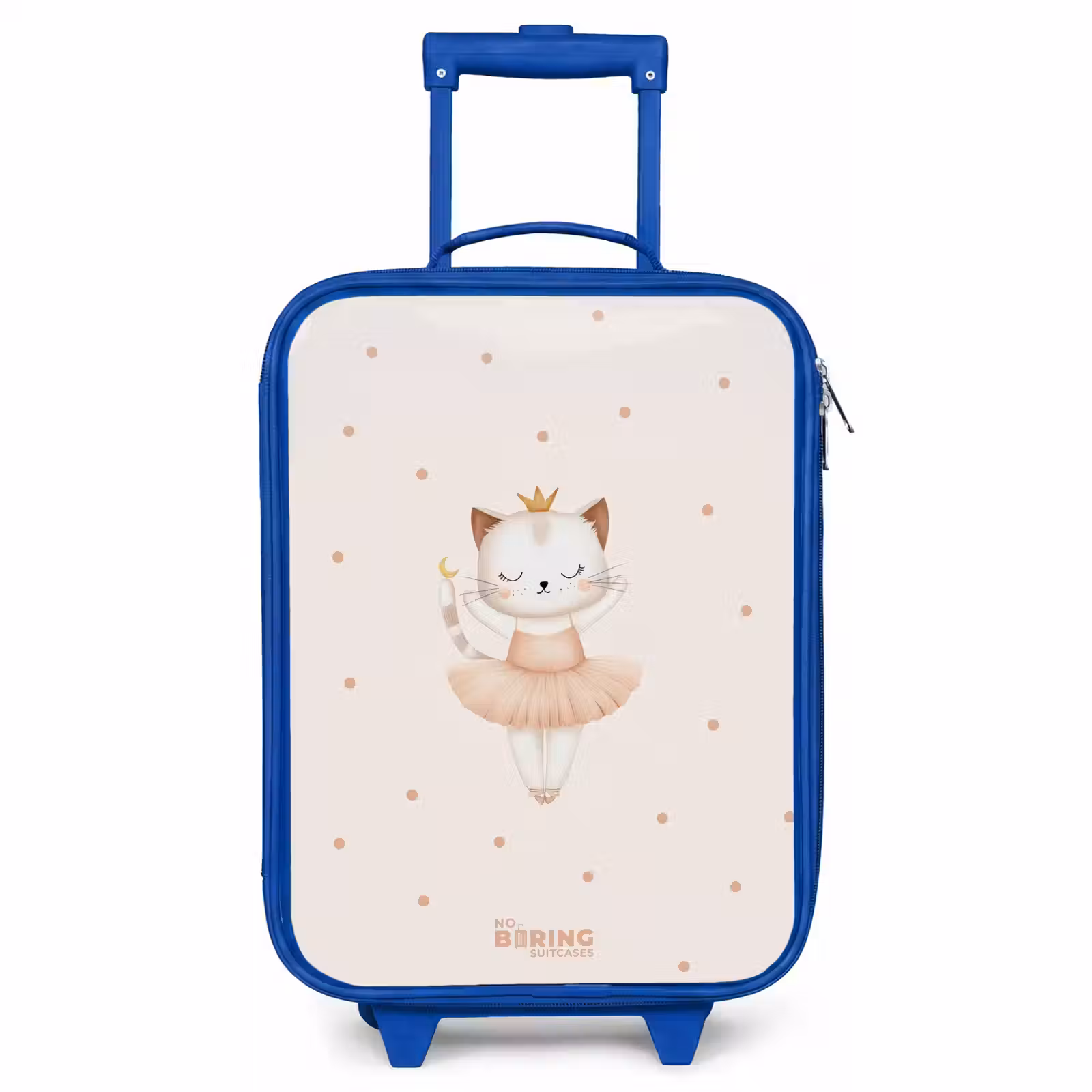 Children's suitcase - Blue - Ballerina kitten in beige colors — 1