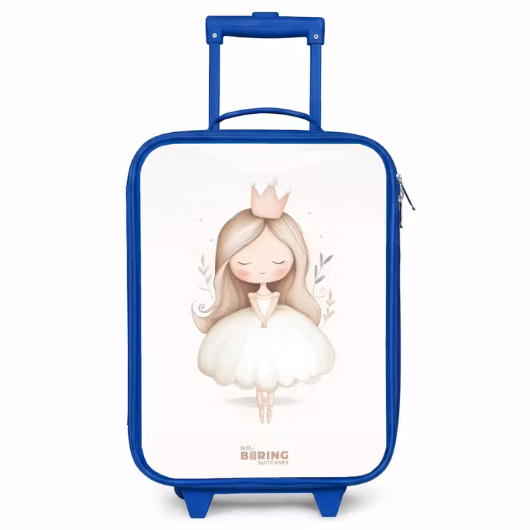 Children's suitcase - Blue - Graceful princess in white — 1