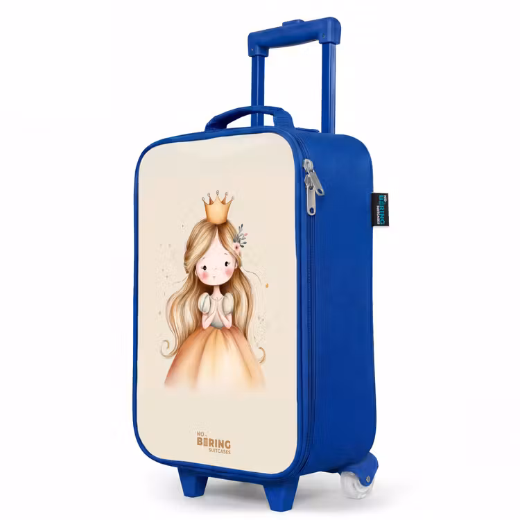 Children's suitcase - Blue - Princess in golden tones — 5