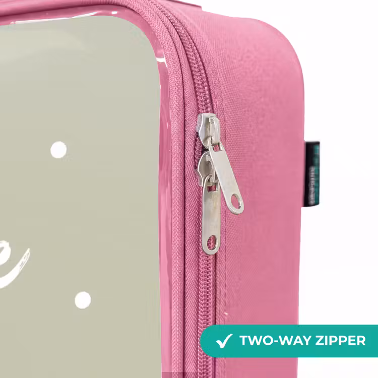 Children's suitcase - Pink - A brown bear reading a book - Green — 4