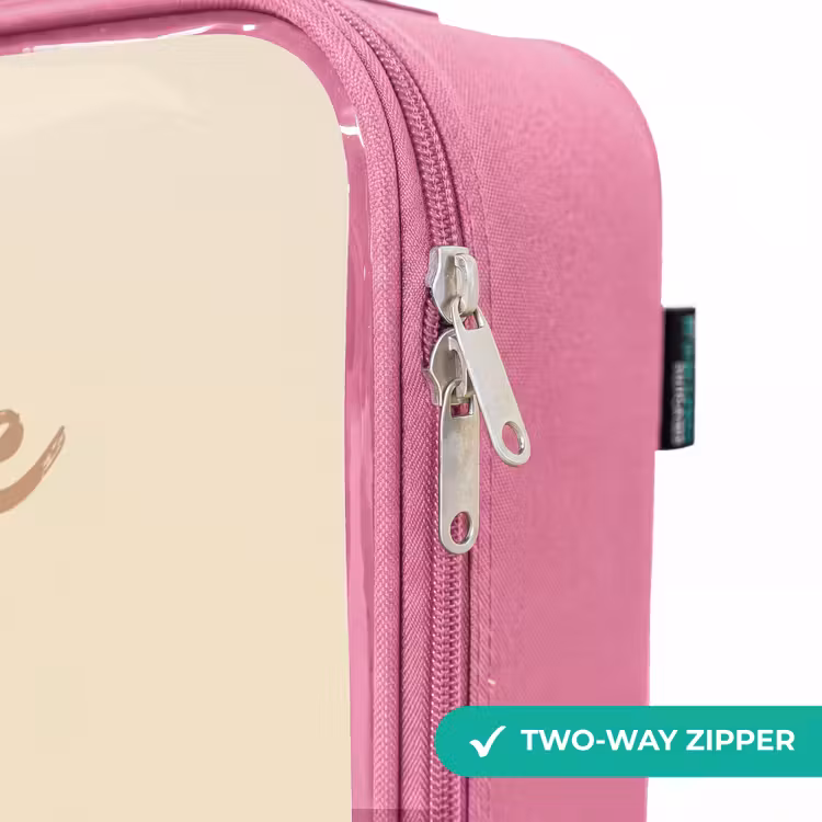 Children's suitcase - Pink - A tennis racket in beige shades — 4