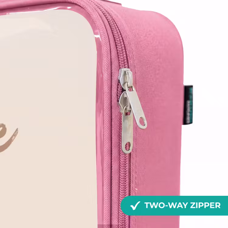 Children's suitcase - Pink - Dog in the colors brown and beige — 4
