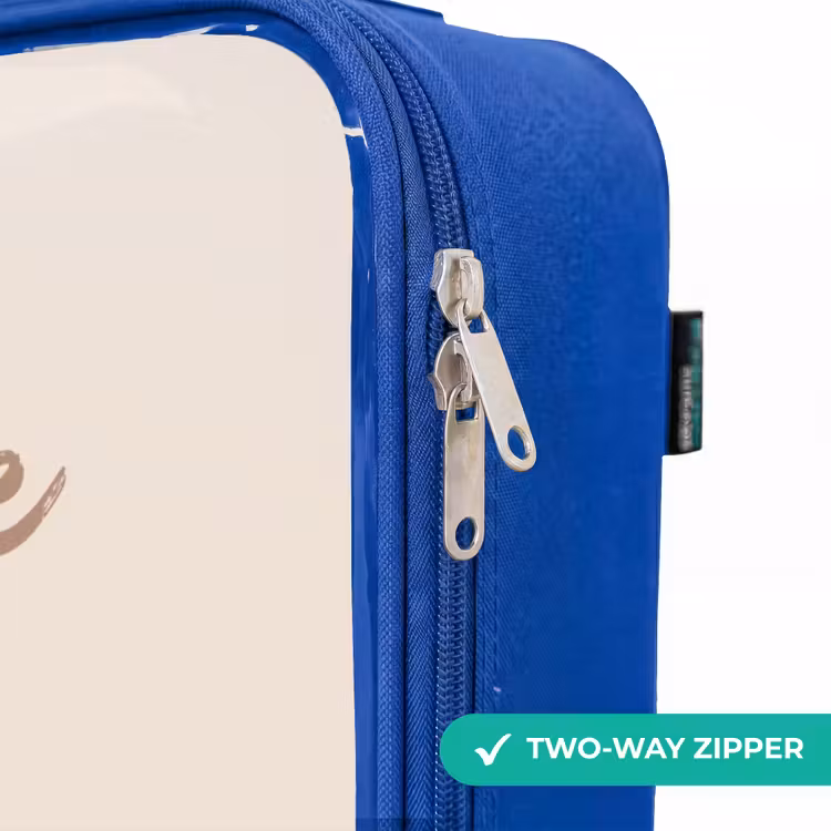 Children's suitcase - Blue - Dog in the colors brown and beige — 6