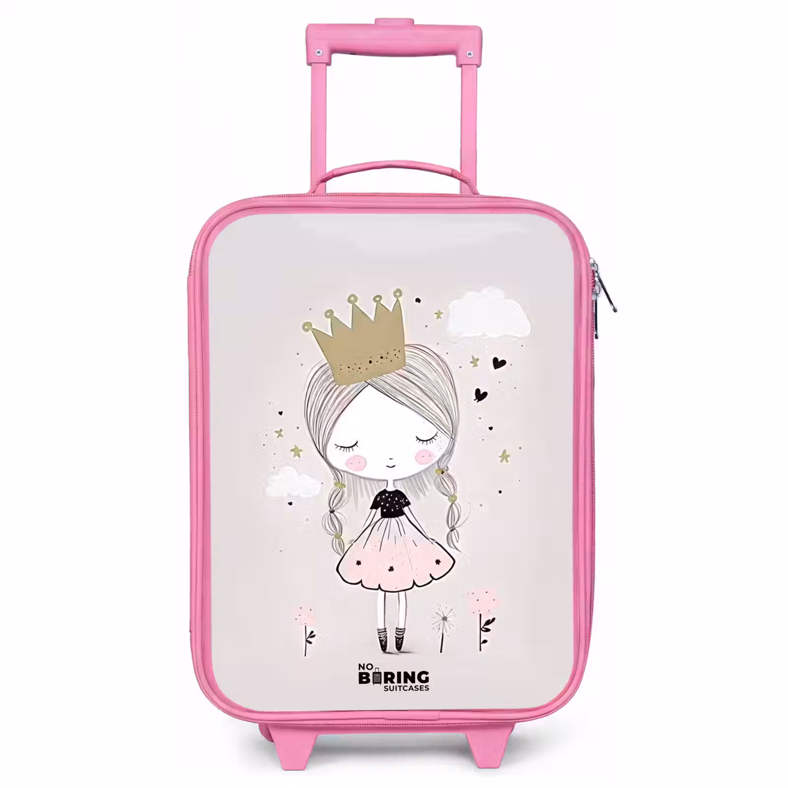 Children's suitcase - Pink - Dreamy princess with braided hair — 1