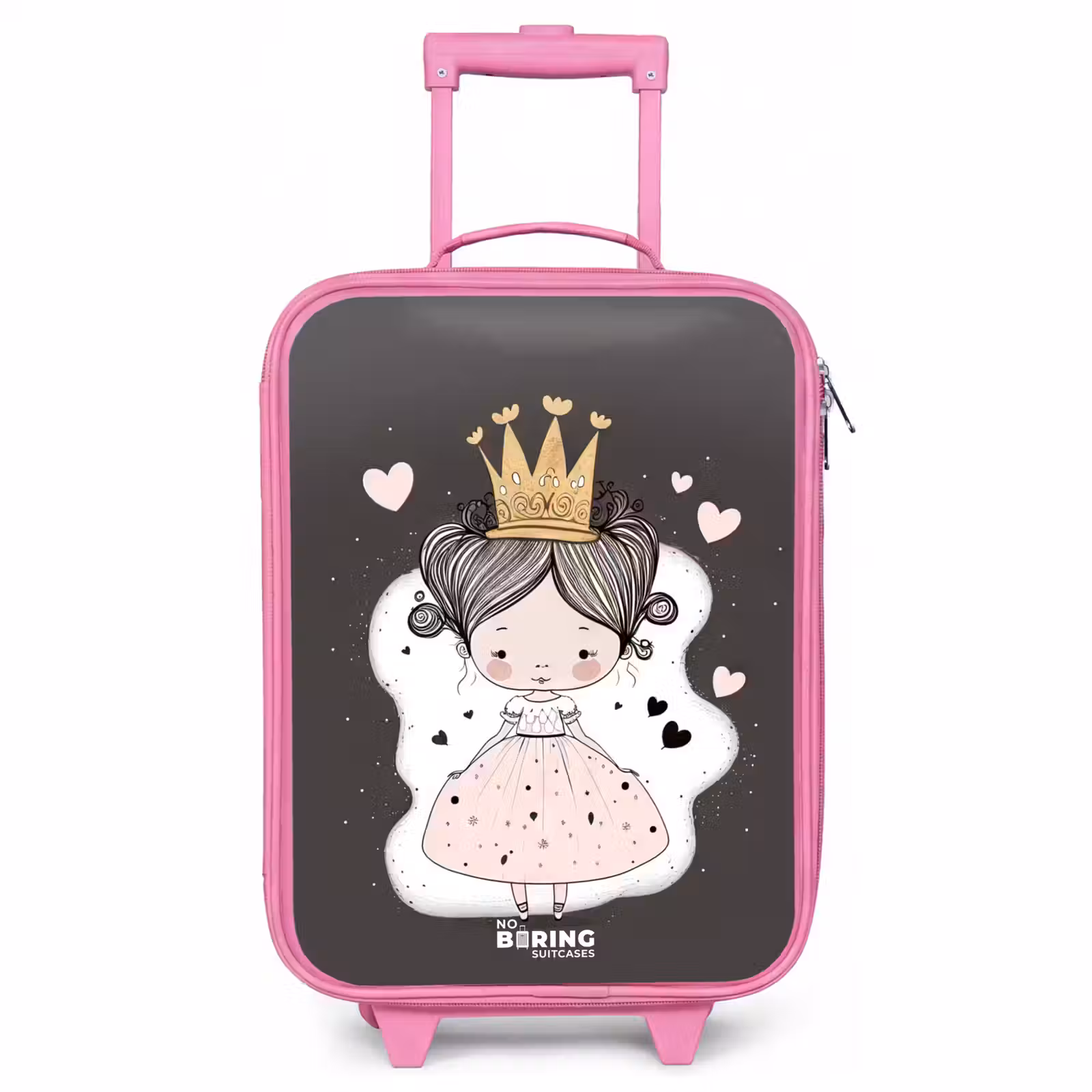 Children's suitcase - Pink - Little princess on black background — 1