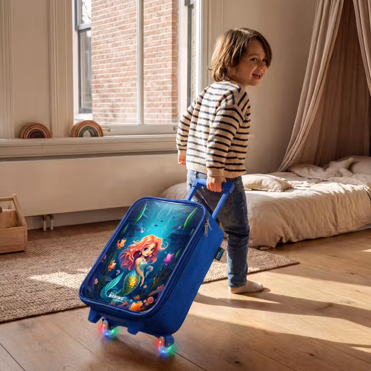 Children's suitcase - Blue - Coral Queen — 2