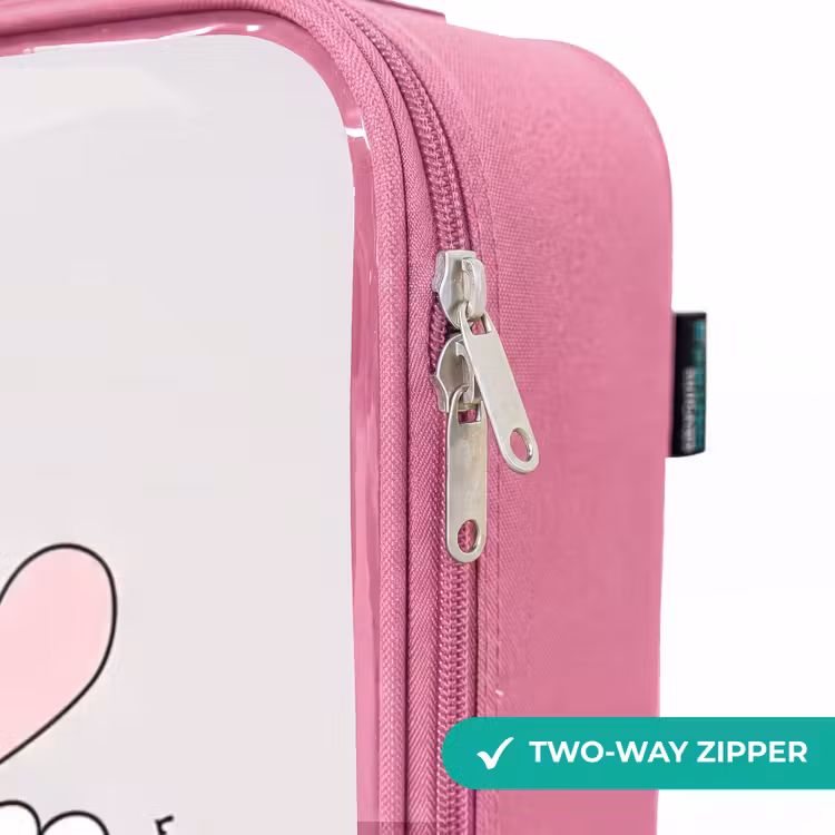 Children's suitcase - Pink - Little princess with hearts — 4