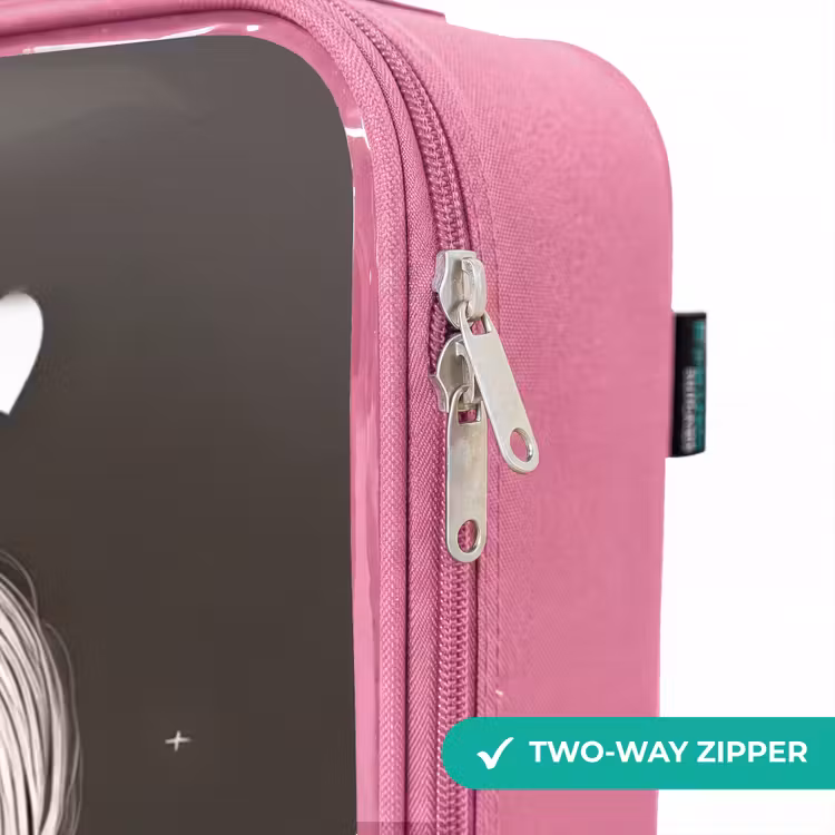 Children's suitcase - Pink - Shy princess with flower — 4