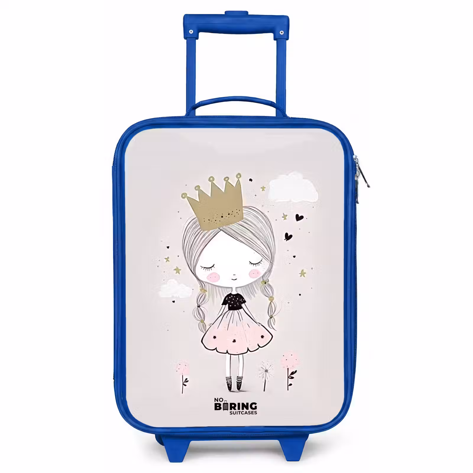 Children's suitcase - Blue - Dreamy princess with braided hair — 1