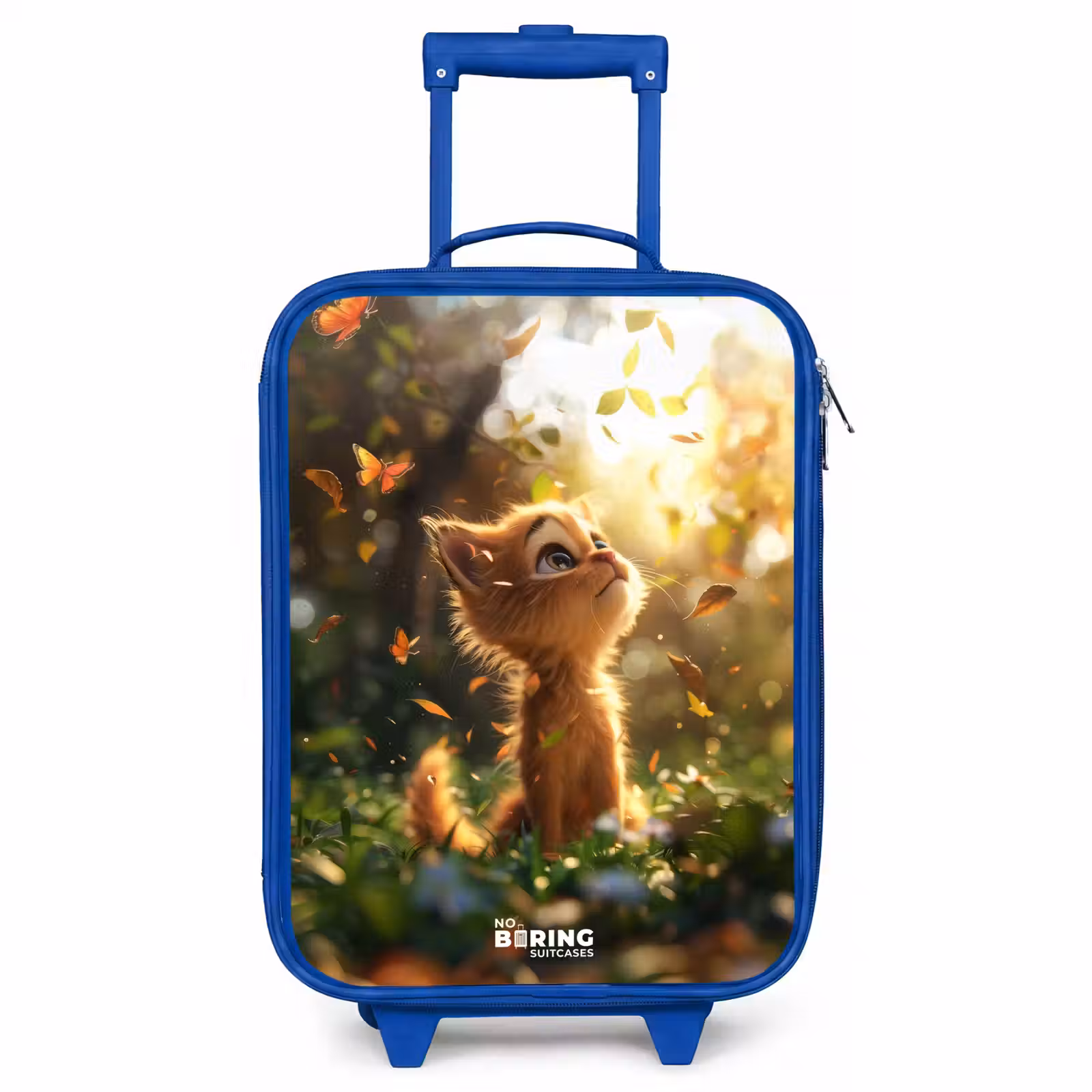 Children's suitcase - Blue - Henry autumn kitten — 1