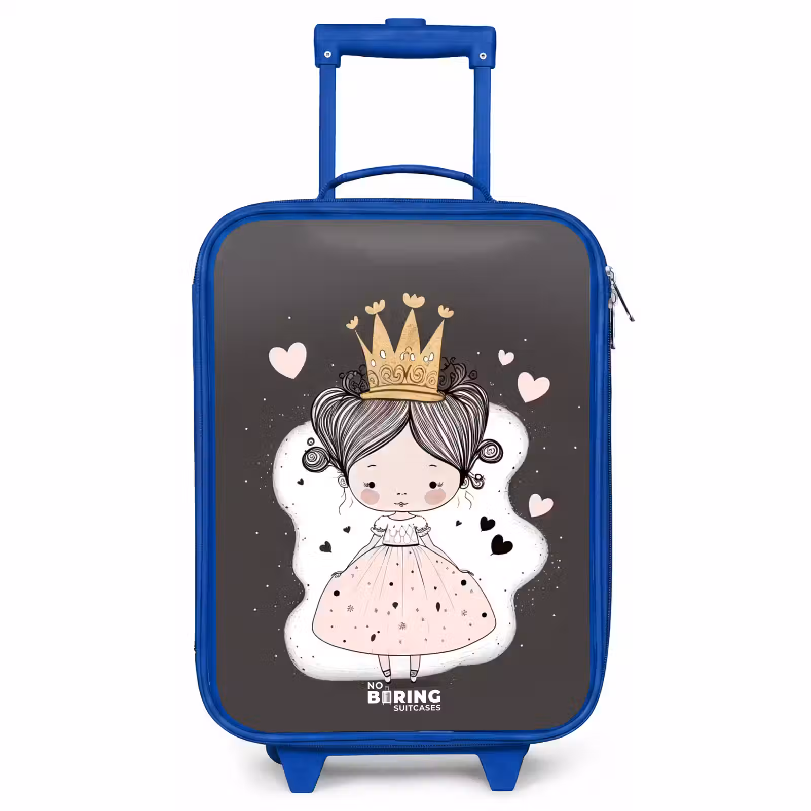 Children's suitcase - Blue - Little princess on black background — 1