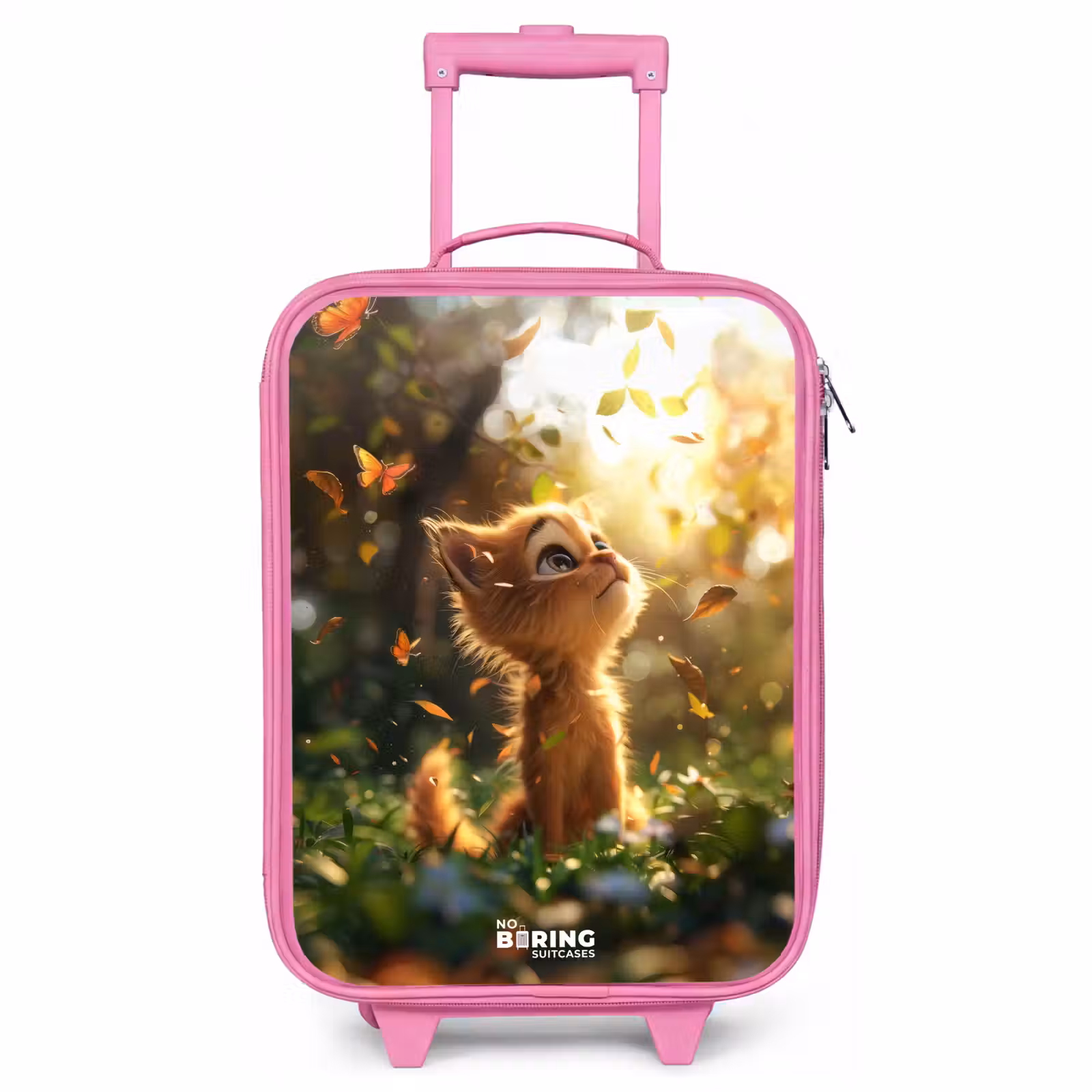 Children's suitcase - Pink - Henry autumn kitten — 1
