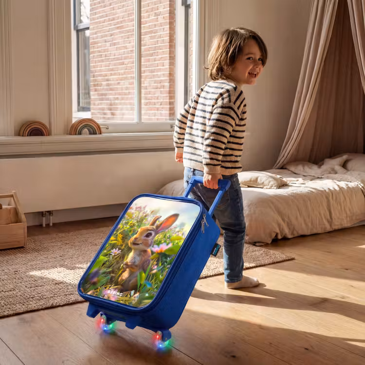 Children's suitcase - Blue - Charley rabbit — 2