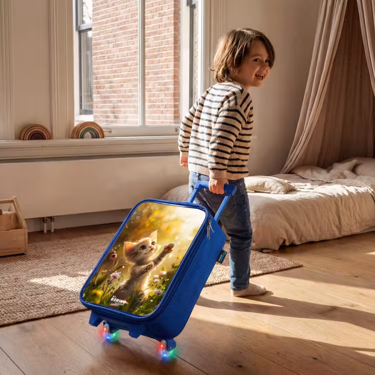 Children's suitcase - Blue - Koosje kitten — 2
