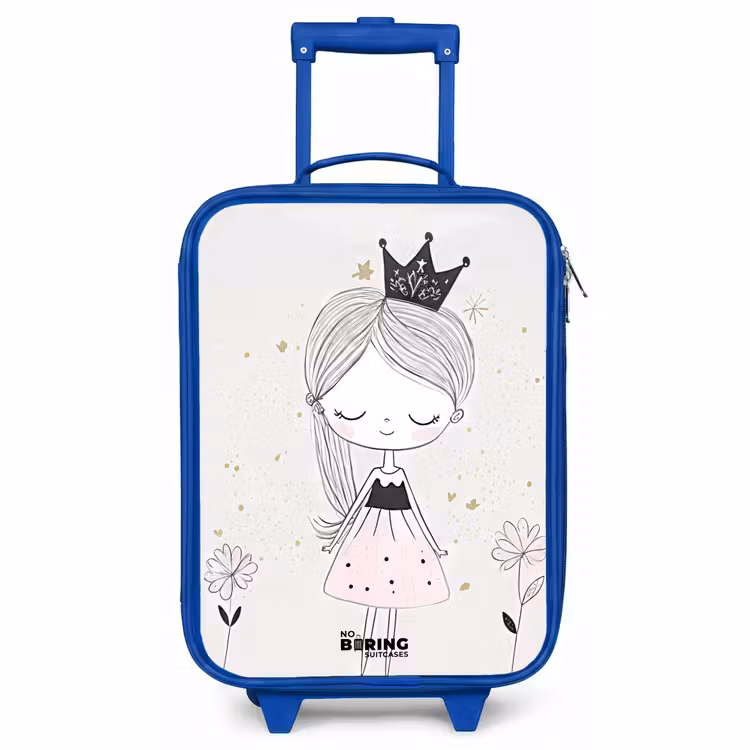 Children's suitcase - Blue - Princess with black dress — 1