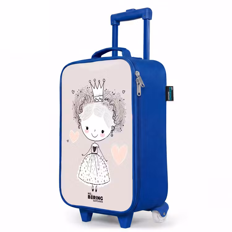 Children's suitcase - Blue - Princess with curls — 5