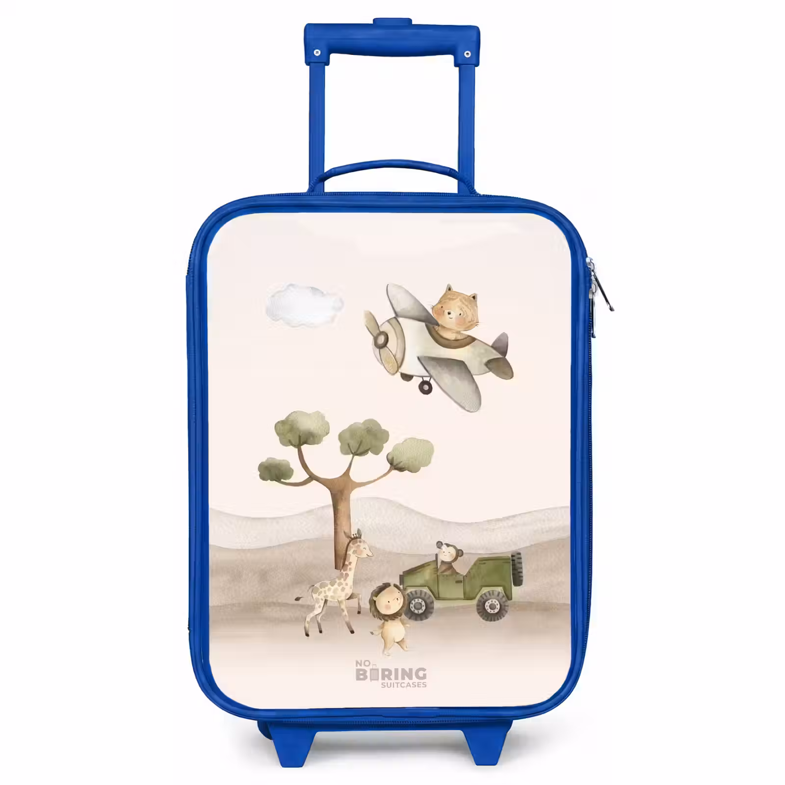 Children's suitcase - Blue - Animals on safari — 1