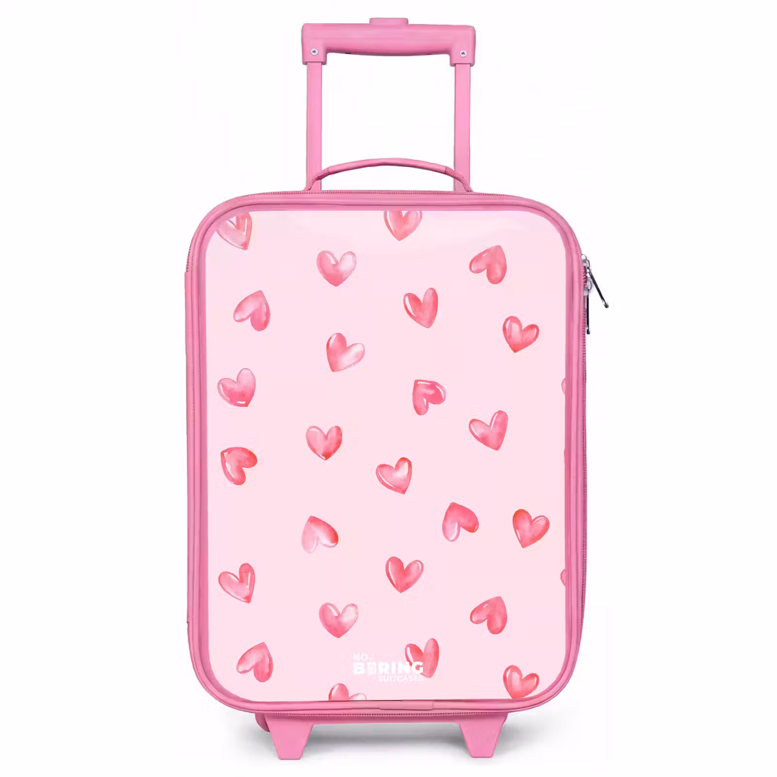 Children's suitcase - Pink - Pink hearts — 1