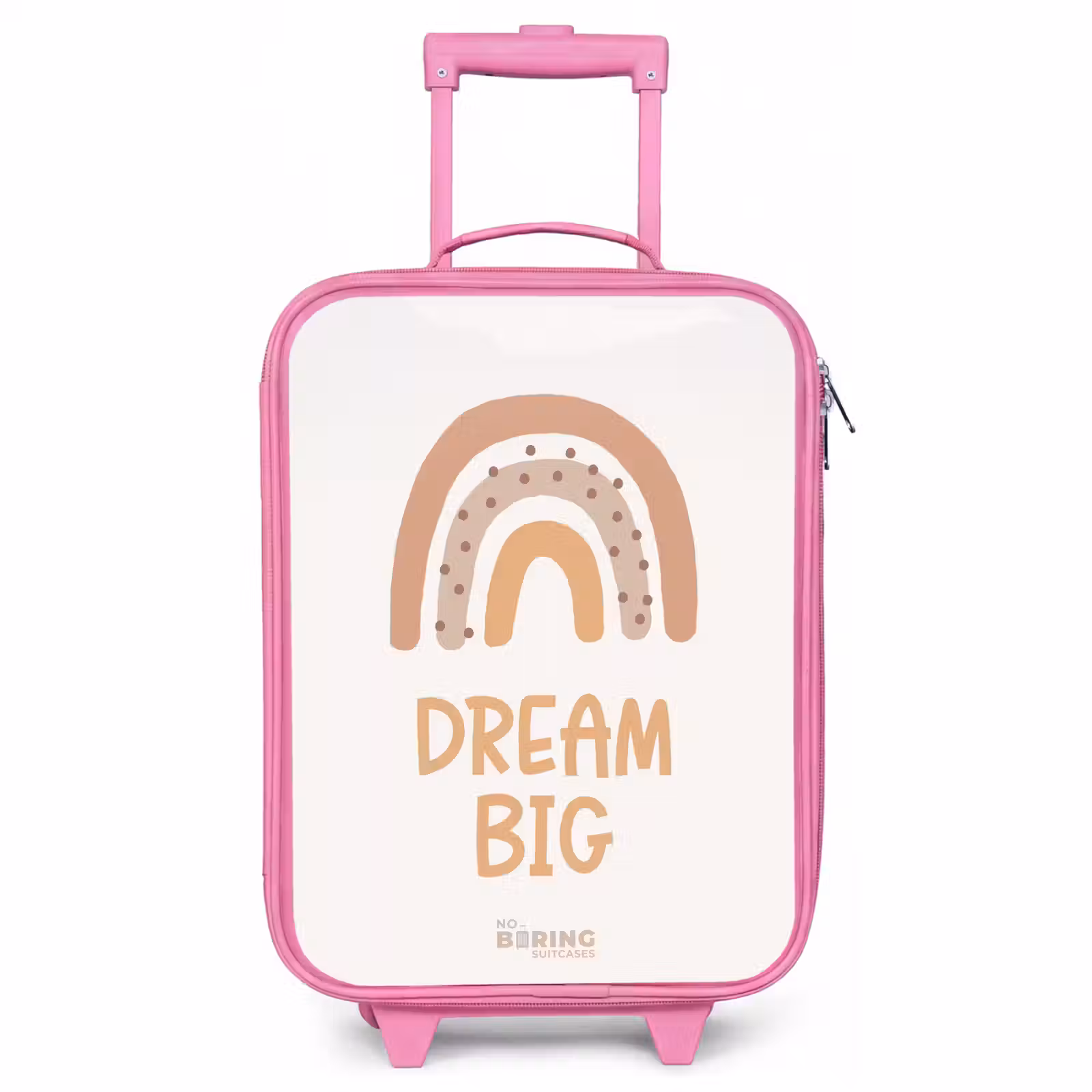 Children's suitcase - Pink - Rainbow with the quote 'Dream Big' — 1