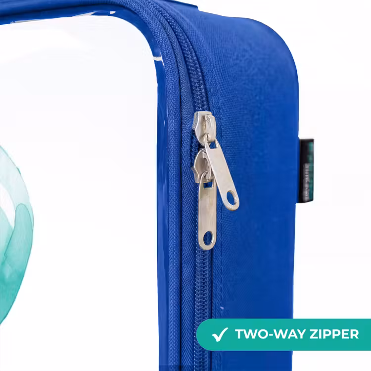 Children's suitcase - Blue - Elephant with blue balloon — 6
