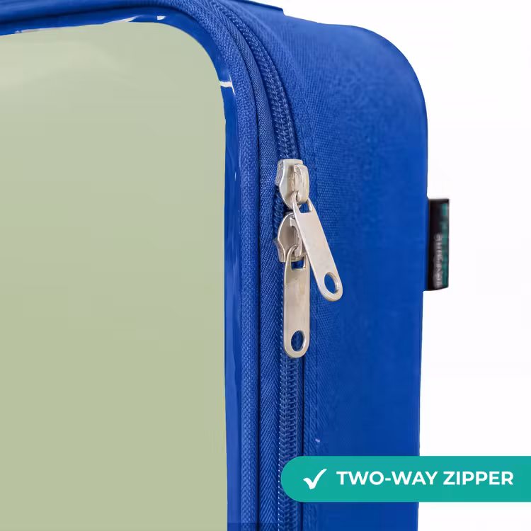 Children's suitcase - Blue - Green with Triceratops dino — 6