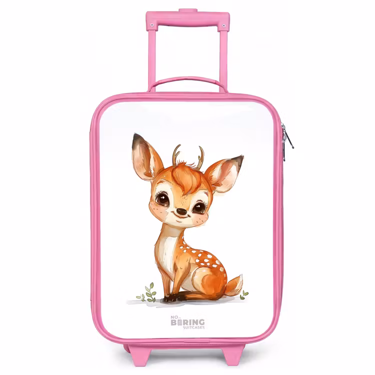 Children's suitcase - Pink - Baby deer — 1