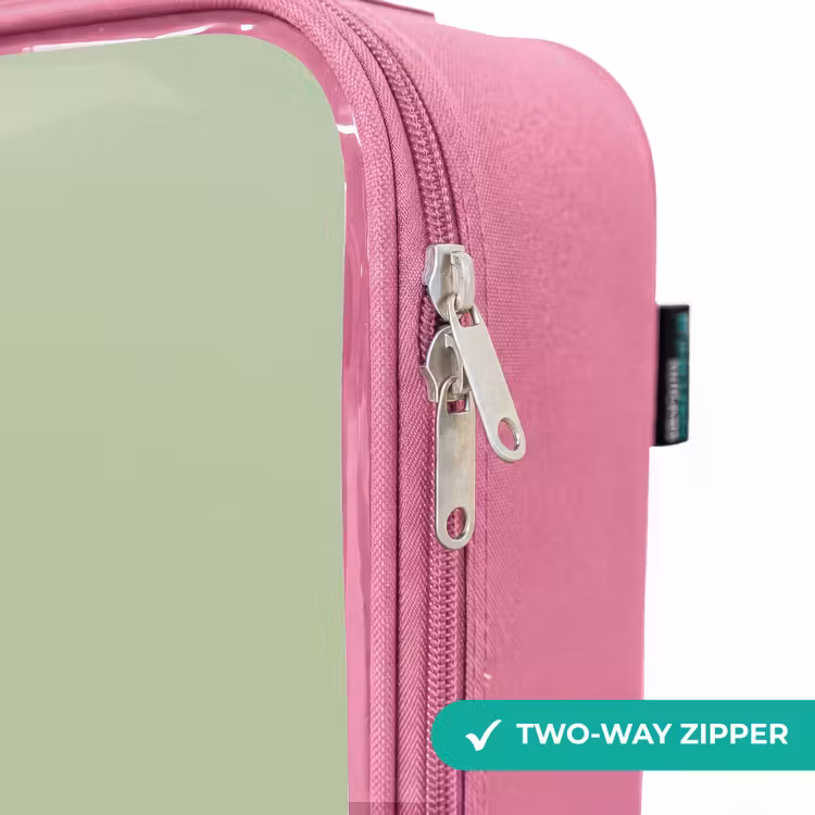 Children's suitcase - Pink - Green with Triceratops dino — 4