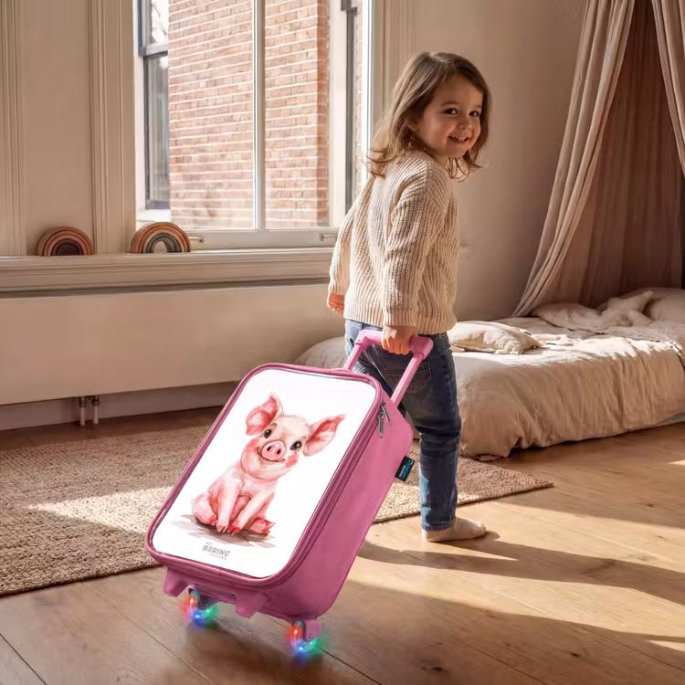 Children's suitcase - Pink - Pink baby pig — 2