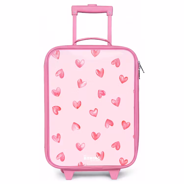 Children's suitcase - Pink - Pink hearts — 1