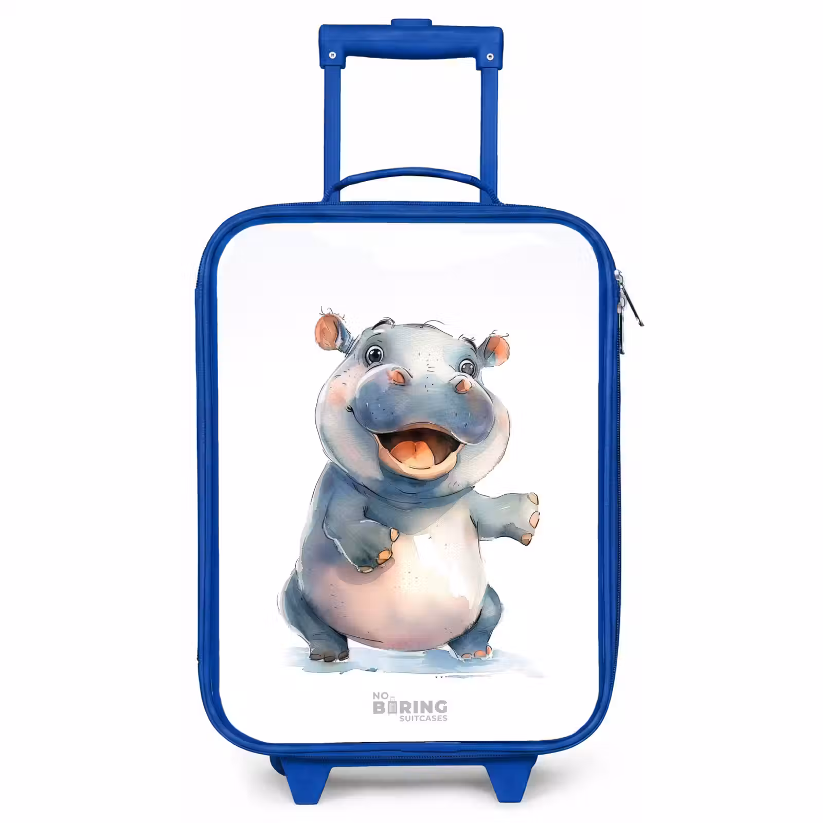 Children's suitcase - Blue - Baby hippo — 1