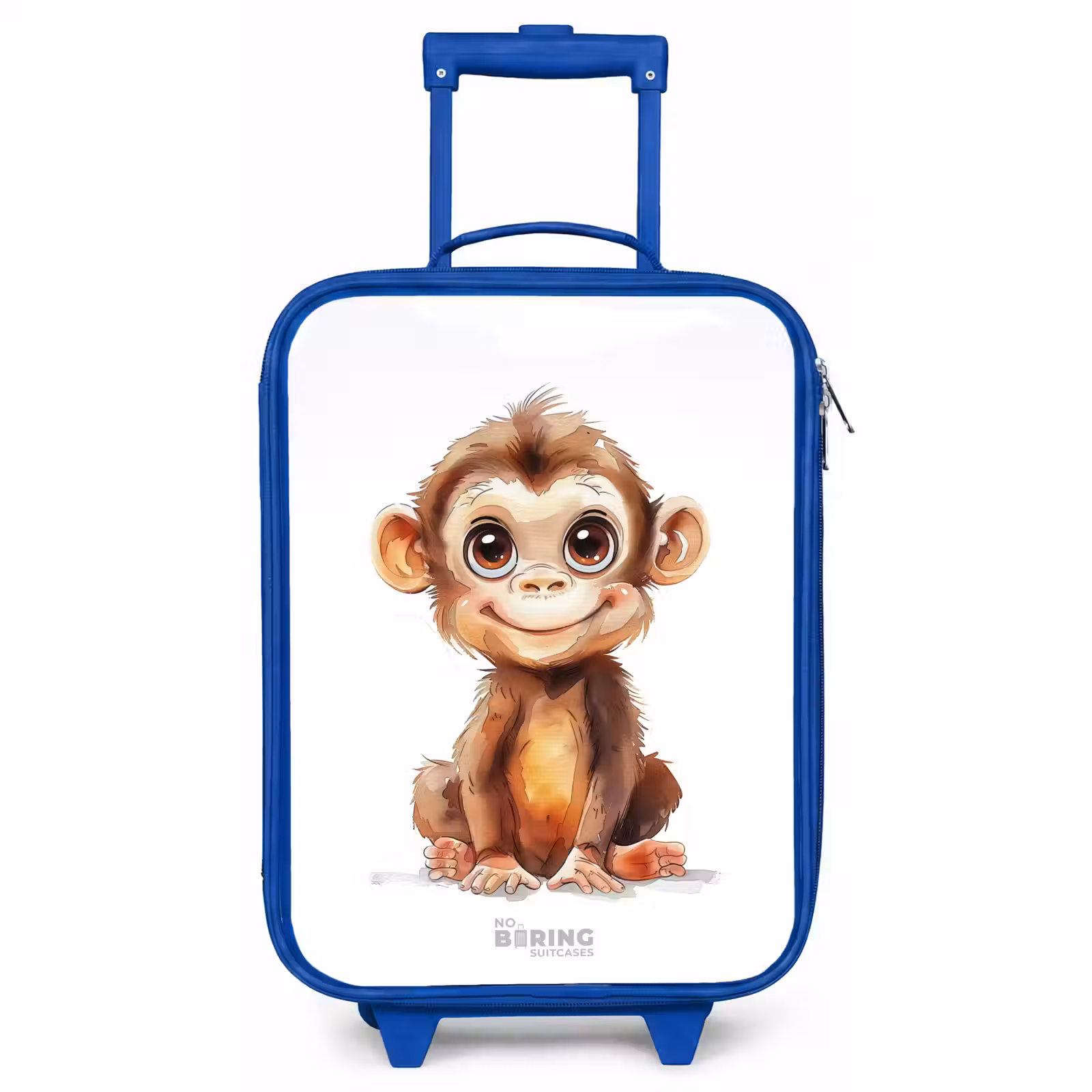 Children's suitcase - Blue - Baby monkey — 1