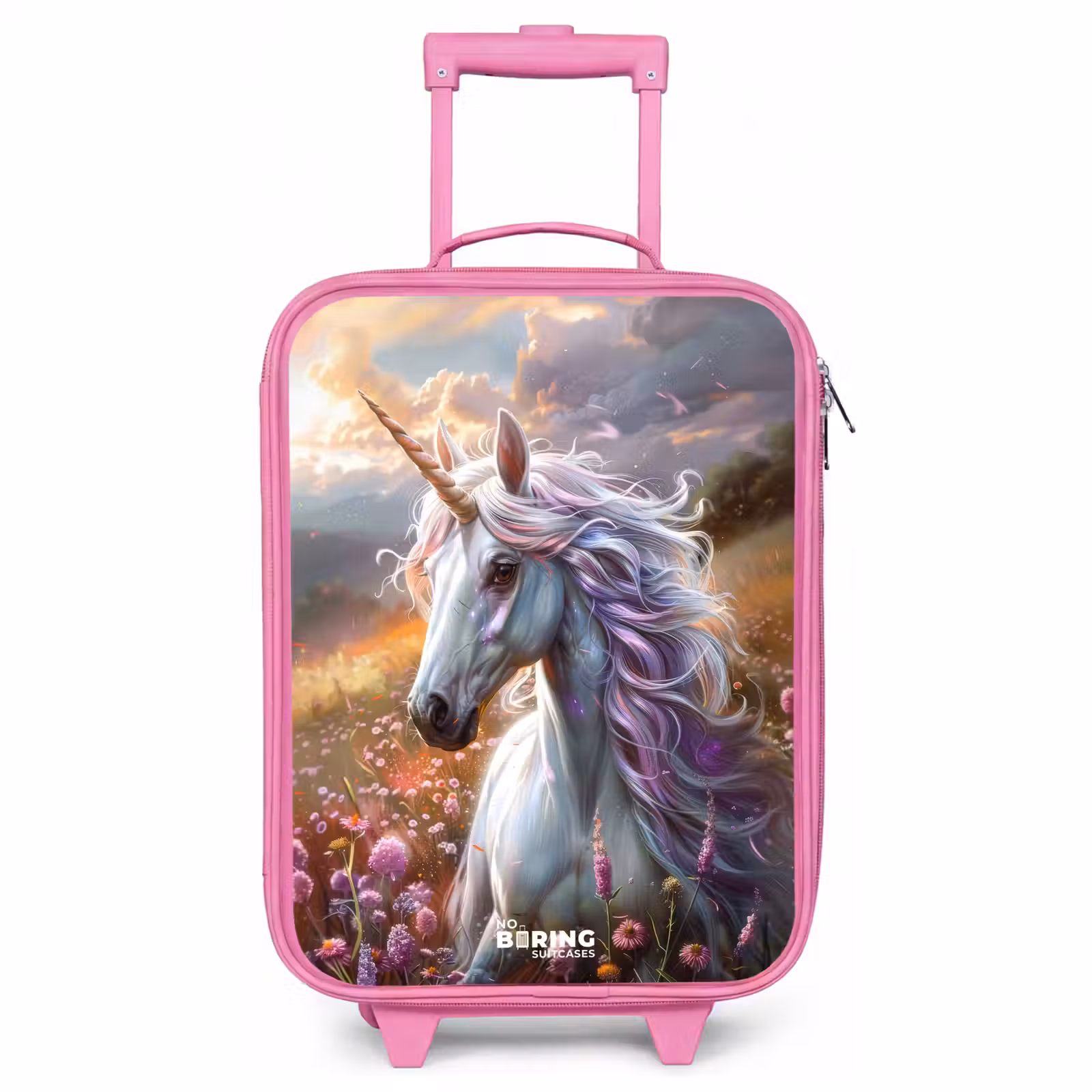 Children's suitcase - Pink - Pastel pearl horn — 1