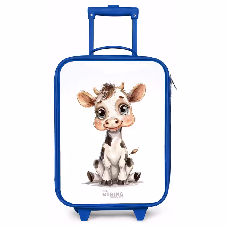 Children's suitcase - Blue - Baby cow — 1