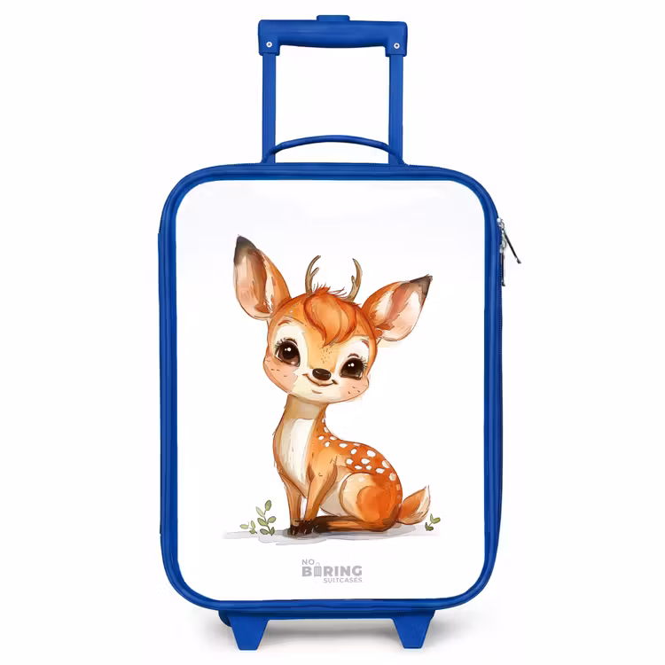 Children's suitcase - Blue - Baby deer — 1