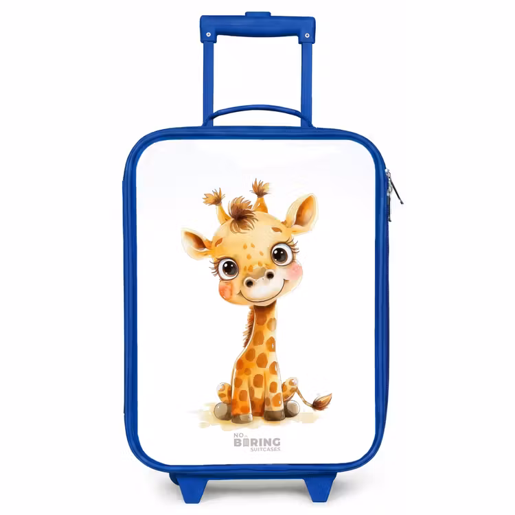 Children's suitcase - Blue - Baby giraffe — 1