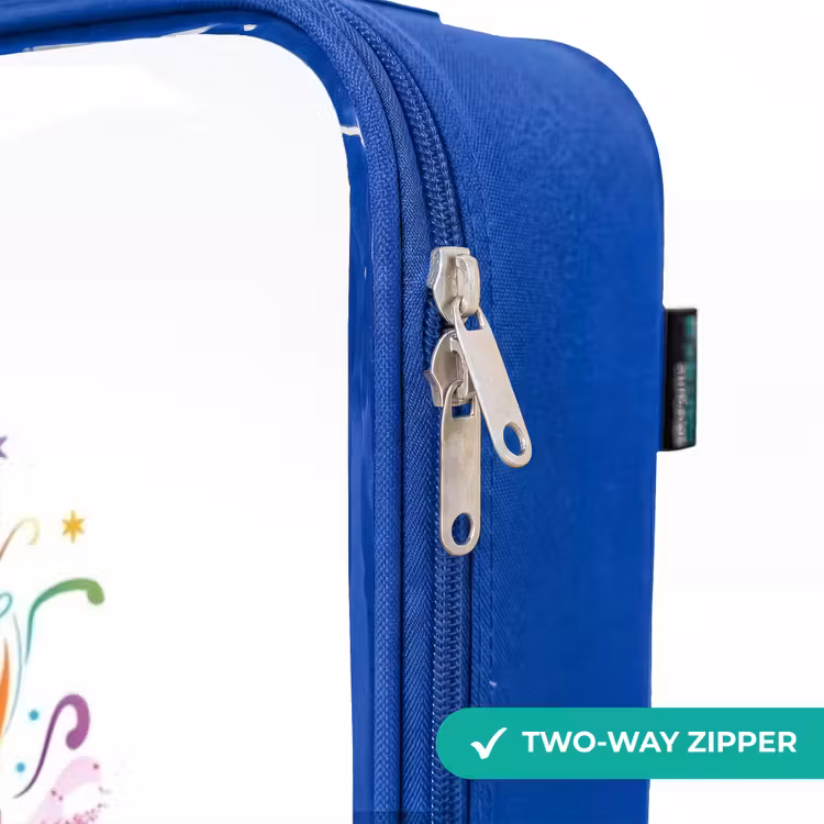 Children's suitcase - Blue - Prancing Unicorn with Rainbow Moons — 6