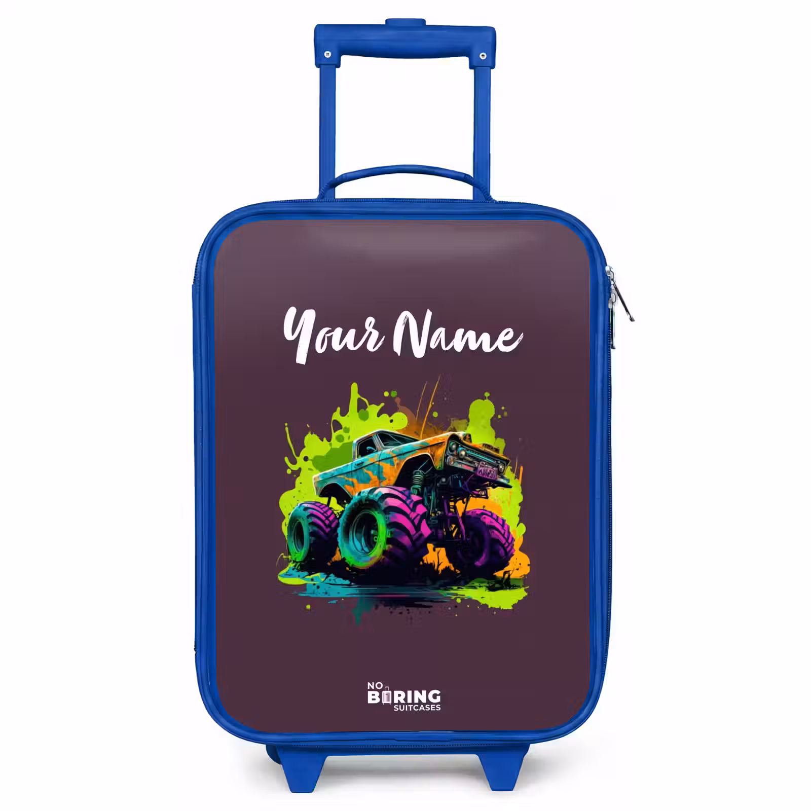 Children's suitcase - Blue - Neon Wheels — 1