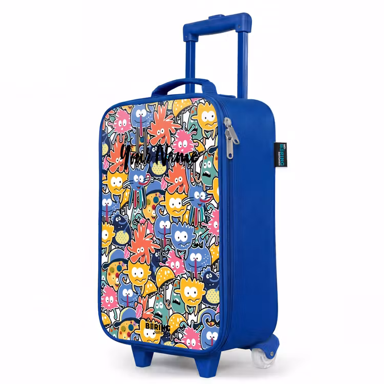 Children's suitcase - Blue - Beasts with Big Eyes — 5