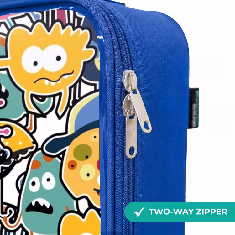 Children's suitcase - Blue - Beasts with Big Eyes — 6