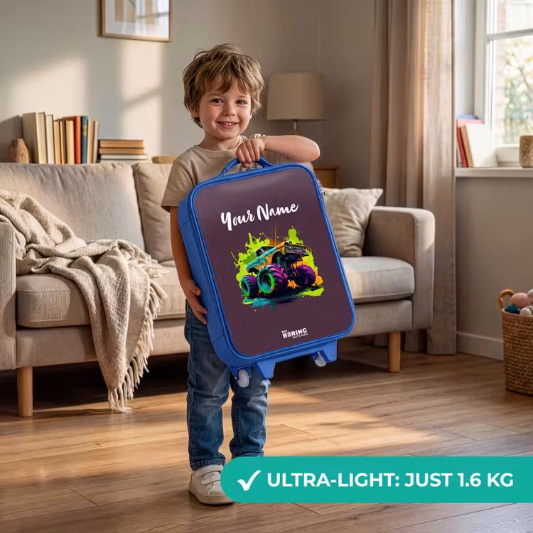 Children's suitcase - Blue - Neon Wheels — 3