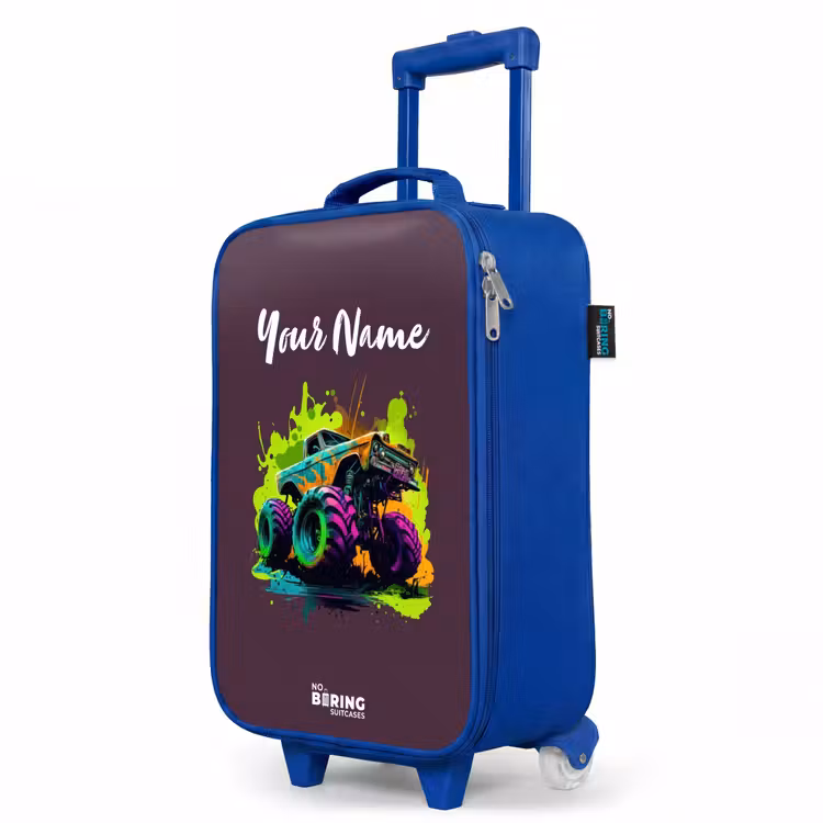 Children's suitcase - Blue - Neon Wheels — 5