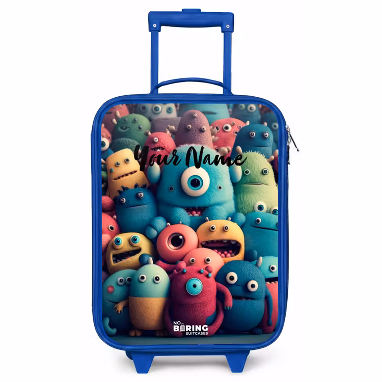 Children's suitcase - Blue - Soft and convex samples — 1