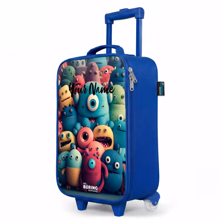 Children's suitcase - Blue - Soft and convex samples — 5
