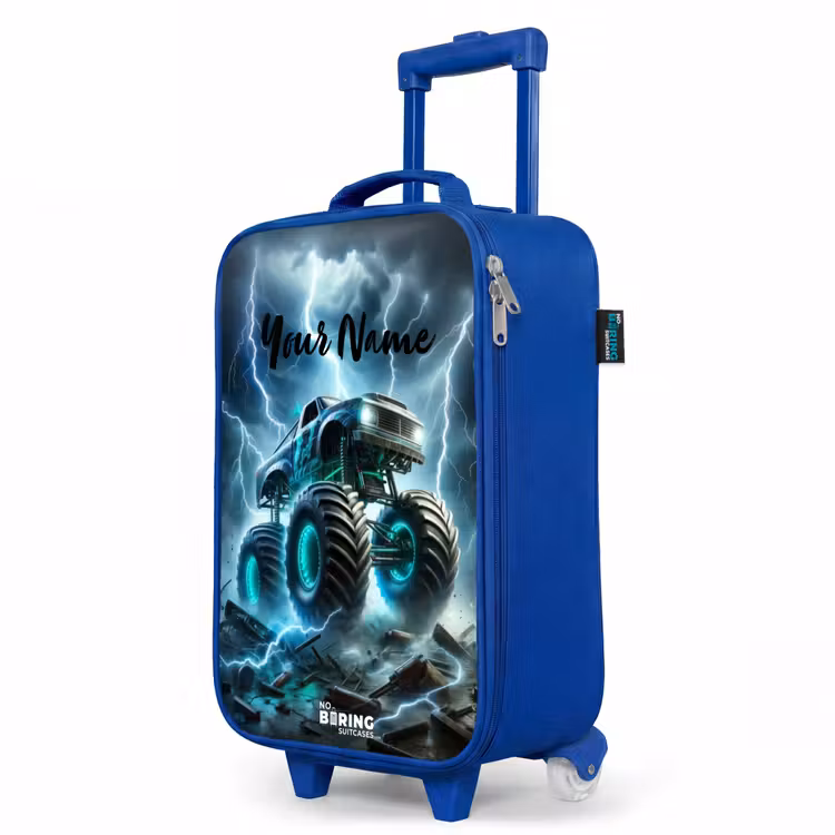 Children's suitcase - Blue - Thunder Wheels — 5