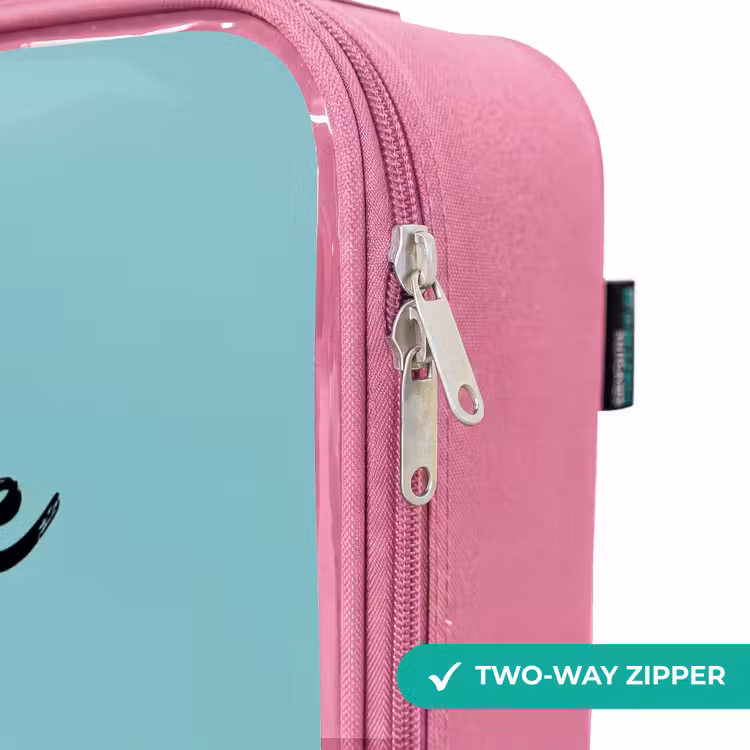 Children's suitcase - Pink - Monster Truck with Graffiti Print in the Sand — 4