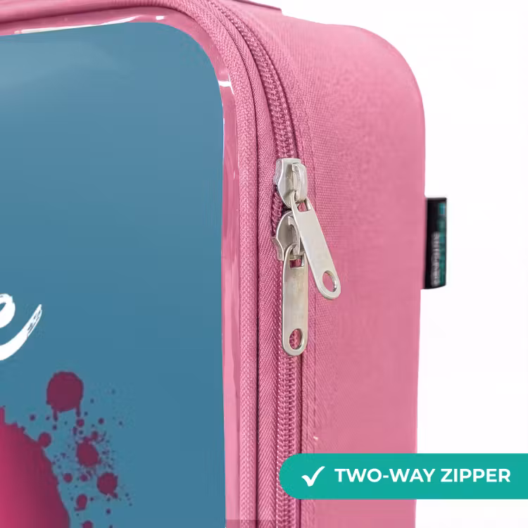 Children's suitcase - Pink - Monster Wheels — 4