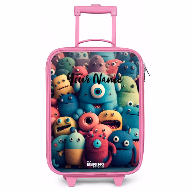 Children's suitcase - Pink - Soft and convex samples — 1