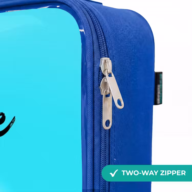 Children's suitcase - Blue - Monster Truck on Light Blue Background — 6