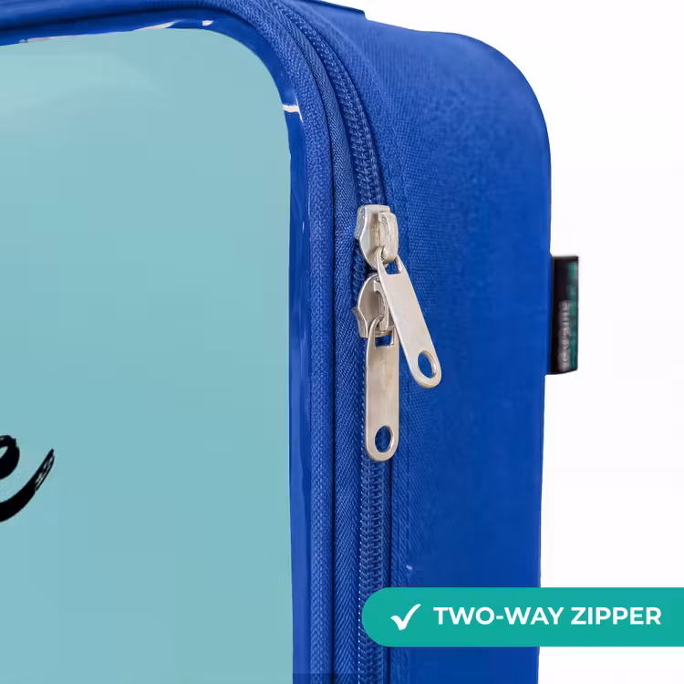 Children's suitcase - Blue - Monster Truck with Graffiti Print in the Sand — 6
